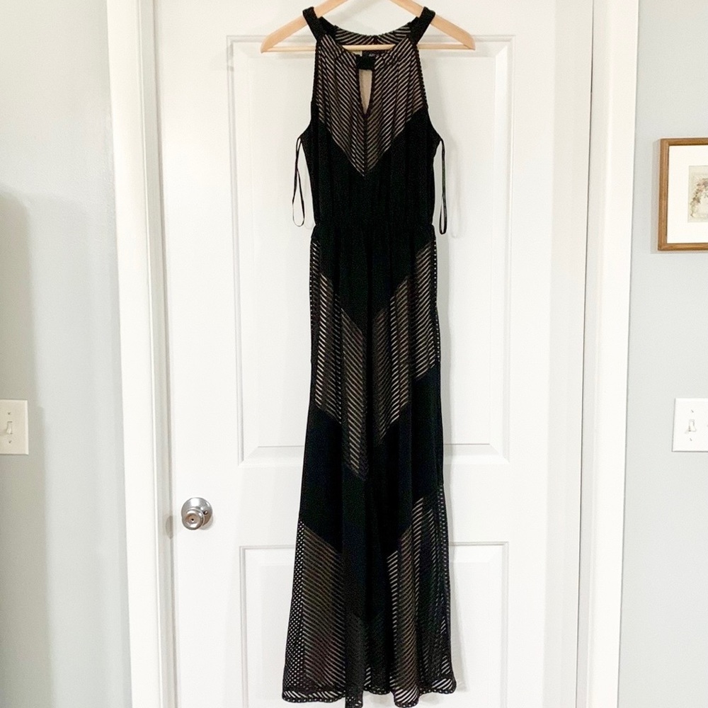 Apt 9 Black and Tan Maxi Dress